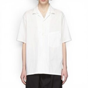 Yohji Yamamoto Y-3 Classic White Short Sleeve Shirt Men's Medium 2019 Adidas